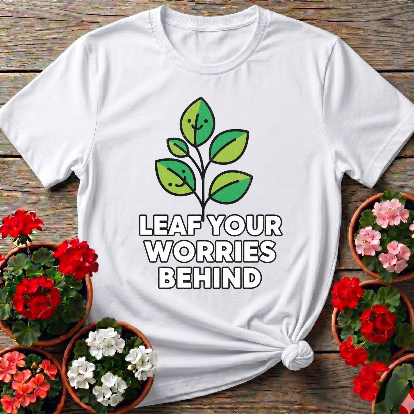 Leaf Your Worries Behind Sprout Tee - GardeningTshirts