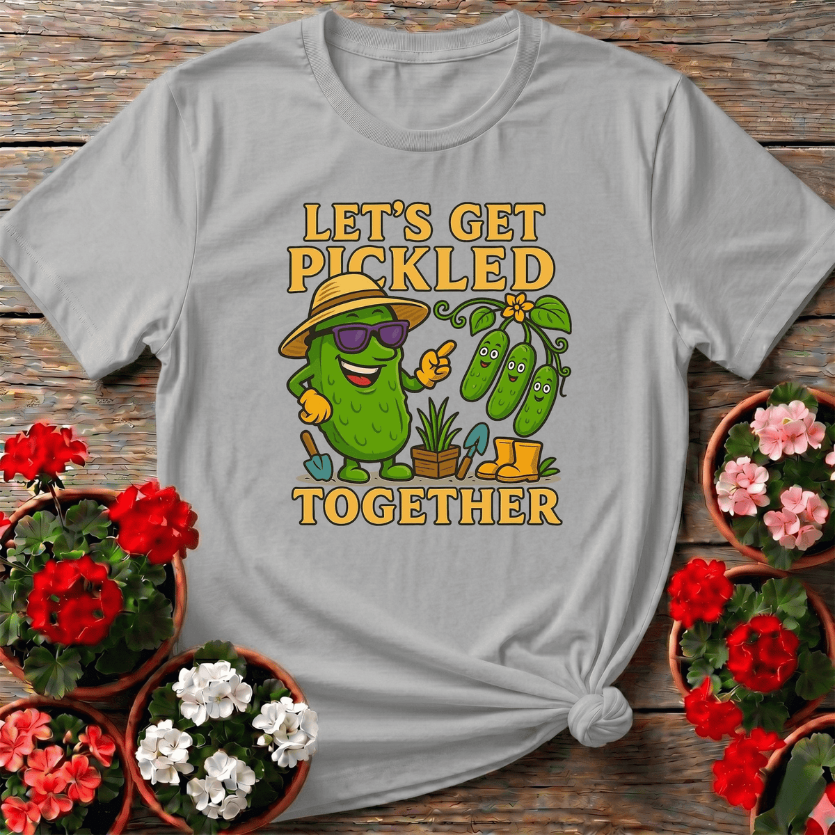 Let's Get Pickled Together Funny Pickle T-shirt - GardeningTshirts