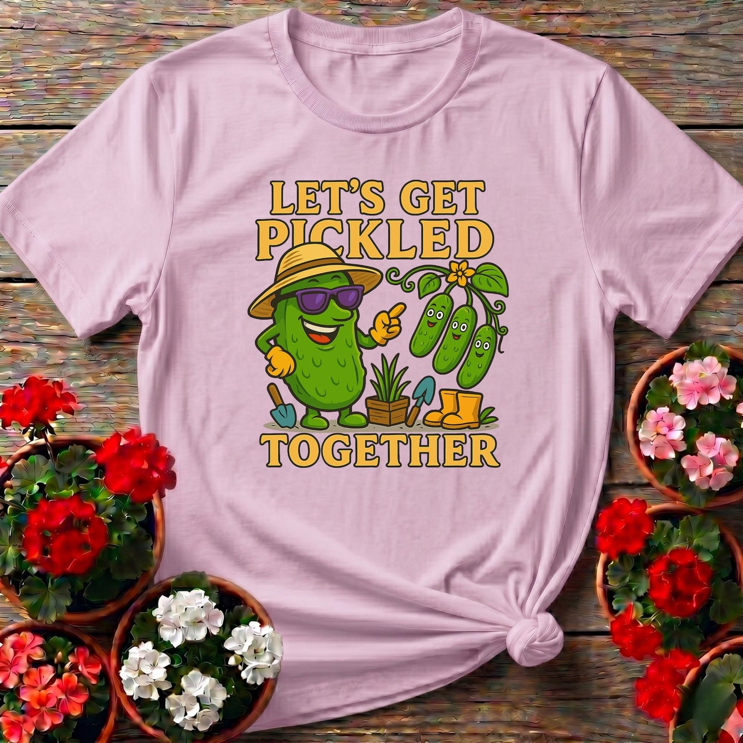 Let's Get Pickled Together Funny Pickle T-shirt - GardeningTshirts
