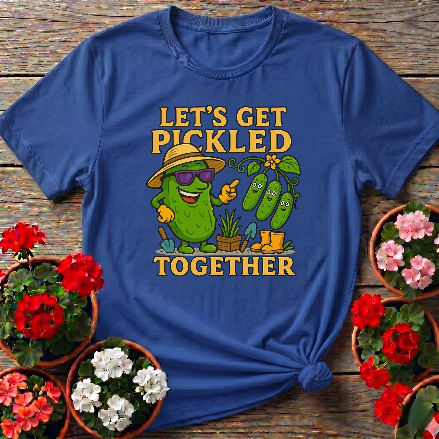 Let's Get Pickled Together Funny Pickle T-shirt - GardeningTshirts