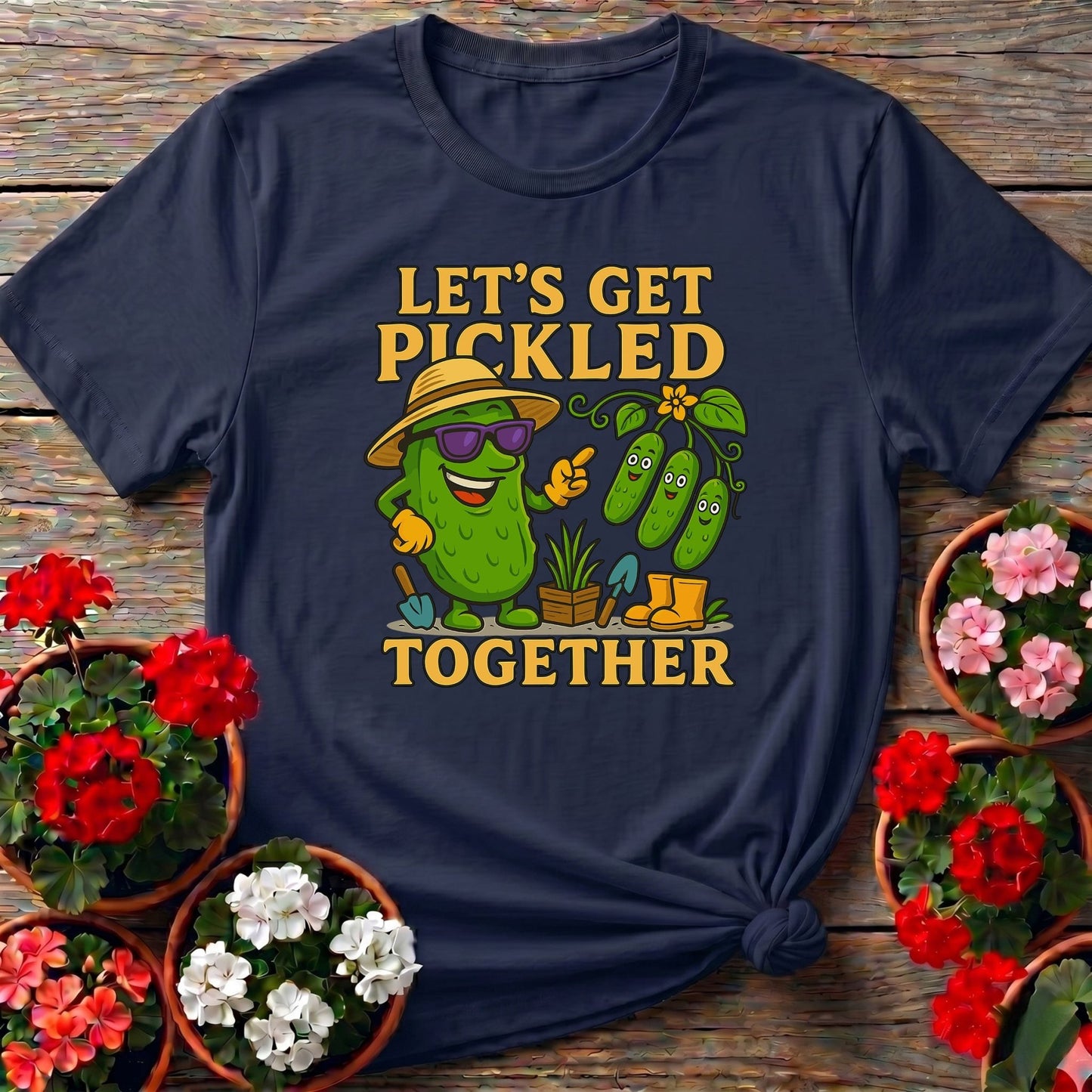 Let's Get Pickled Together Funny Pickle T-shirt - GardeningTshirts