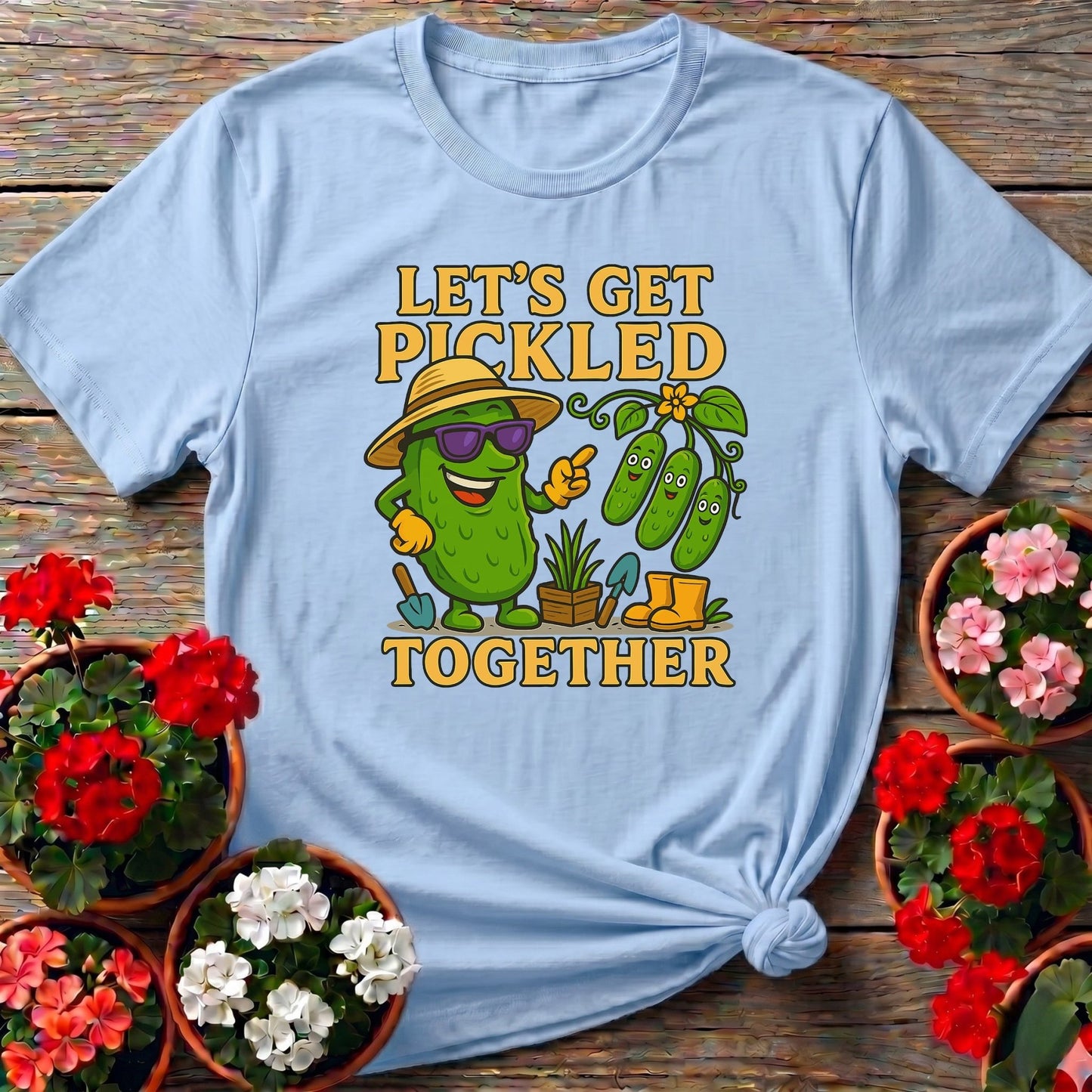 Let's Get Pickled Together Funny Pickle T-shirt - GardeningTshirts