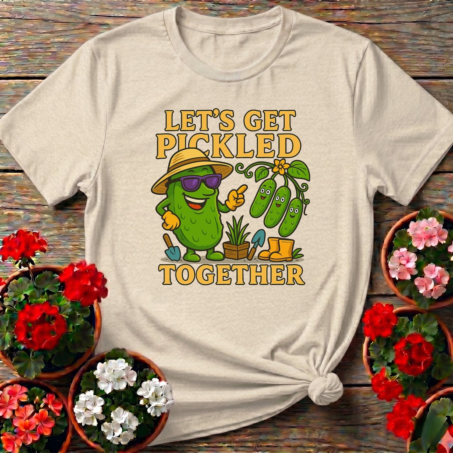 Let's Get Pickled Together Funny Pickle T-shirt - GardeningTshirts