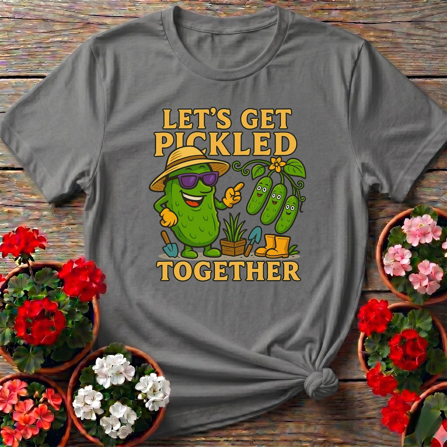 Let's Get Pickled Together Funny Pickle T-shirt - GardeningTshirts
