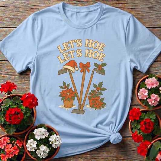 Lets Hoe Lets Hoe Christmas Gardener Tee - GardeningTshirts