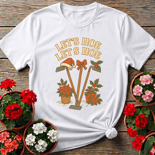 Lets Hoe Lets Hoe Christmas Gardener Tee - GardeningTshirts