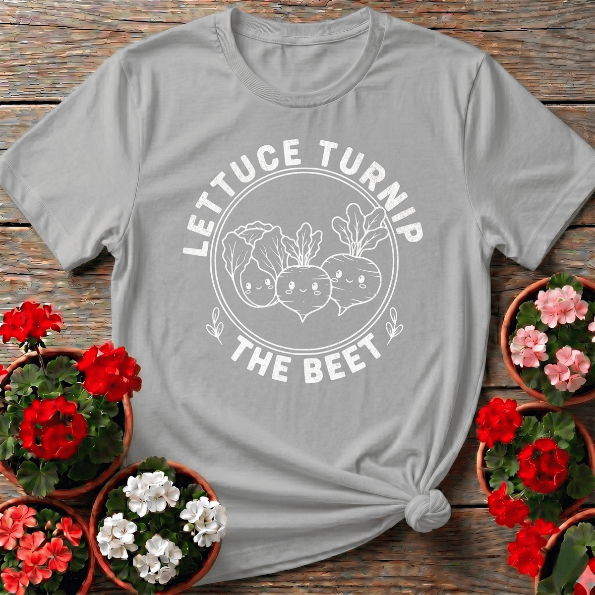 Lettuce Turnip The Beet Kawaii T-shirt - GardeningTshirts