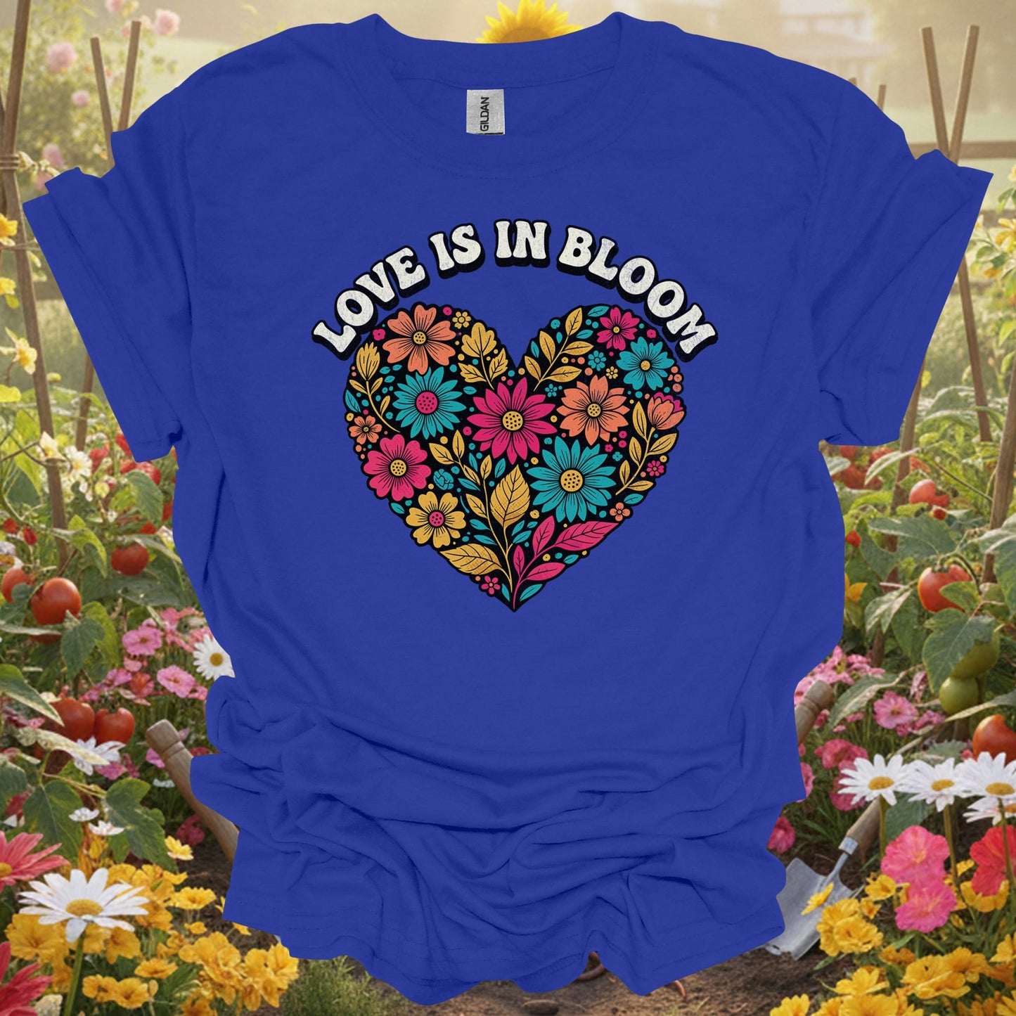 "Love Is In Bloom" Aesthetic Love and Gardening Shirt - GardeningTshirts