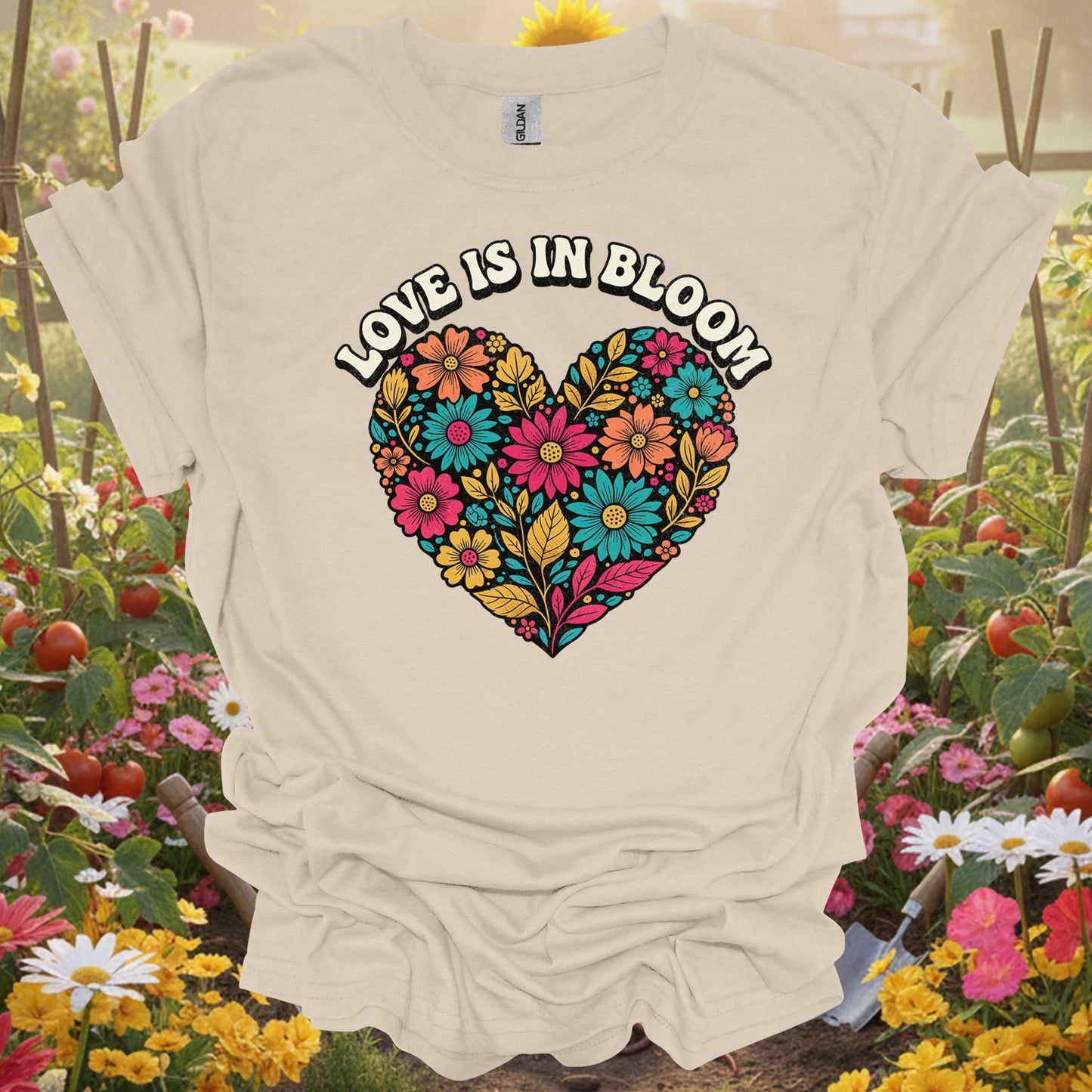 "Love Is In Bloom" Aesthetic Love and Gardening Shirt - GardeningTshirts