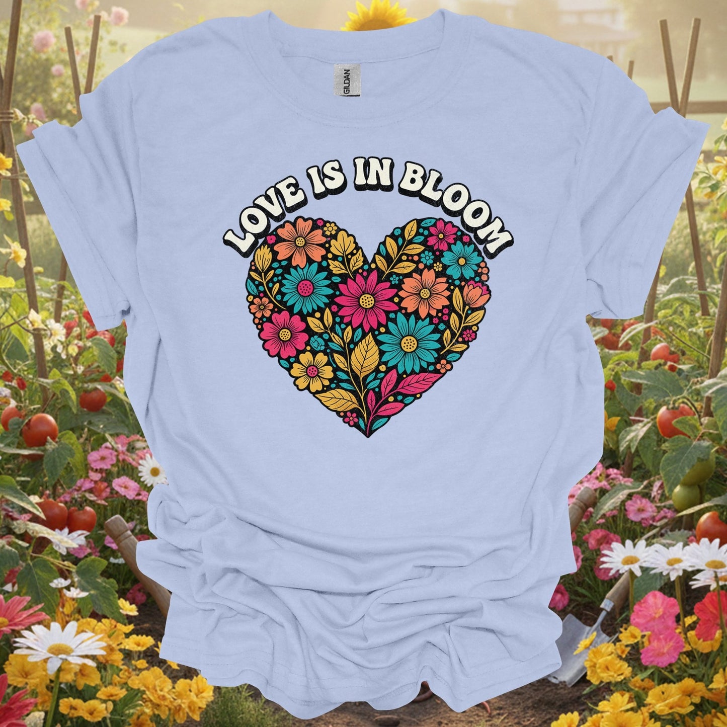 "Love Is In Bloom" Aesthetic Love and Gardening Shirt - GardeningTshirts