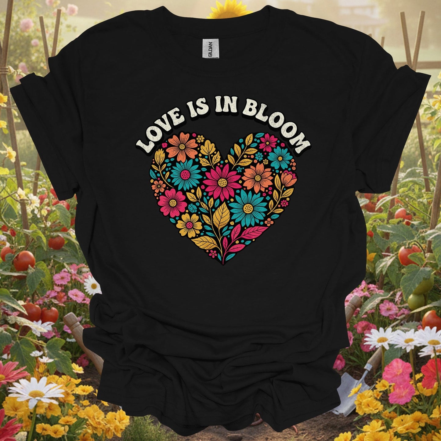 "Love Is In Bloom" Aesthetic Love and Gardening Shirt - GardeningTshirts