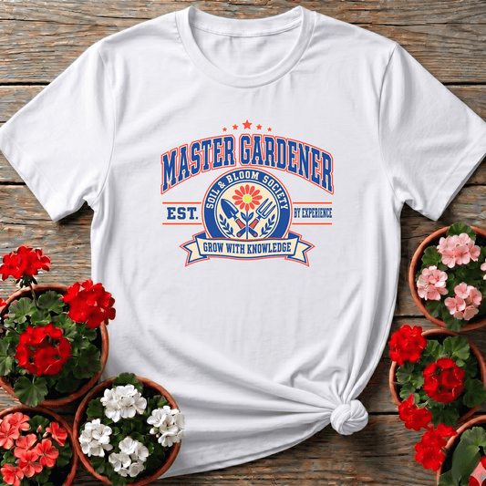 Master Gardener Soil and Bloom Society Gardening Tee - GardeningTshirts