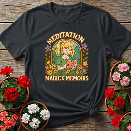 Meditation Magic Memoirs Anime Gardener T-shirt - GardeningTshirts
