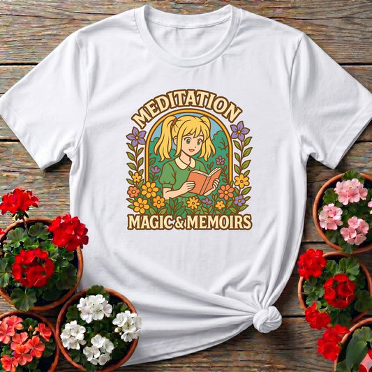 Meditation Magic Memoirs Anime Gardener T-shirt - GardeningTshirts