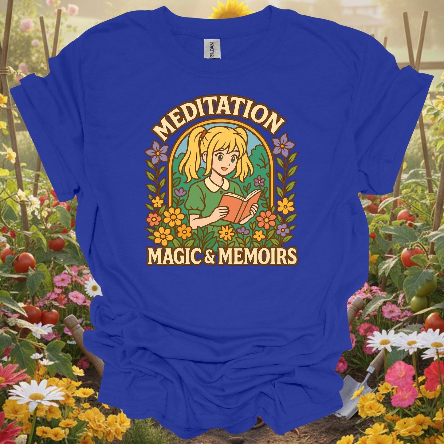 Royal top showing meditation magic memoirs anime gardener for green thumb folks
