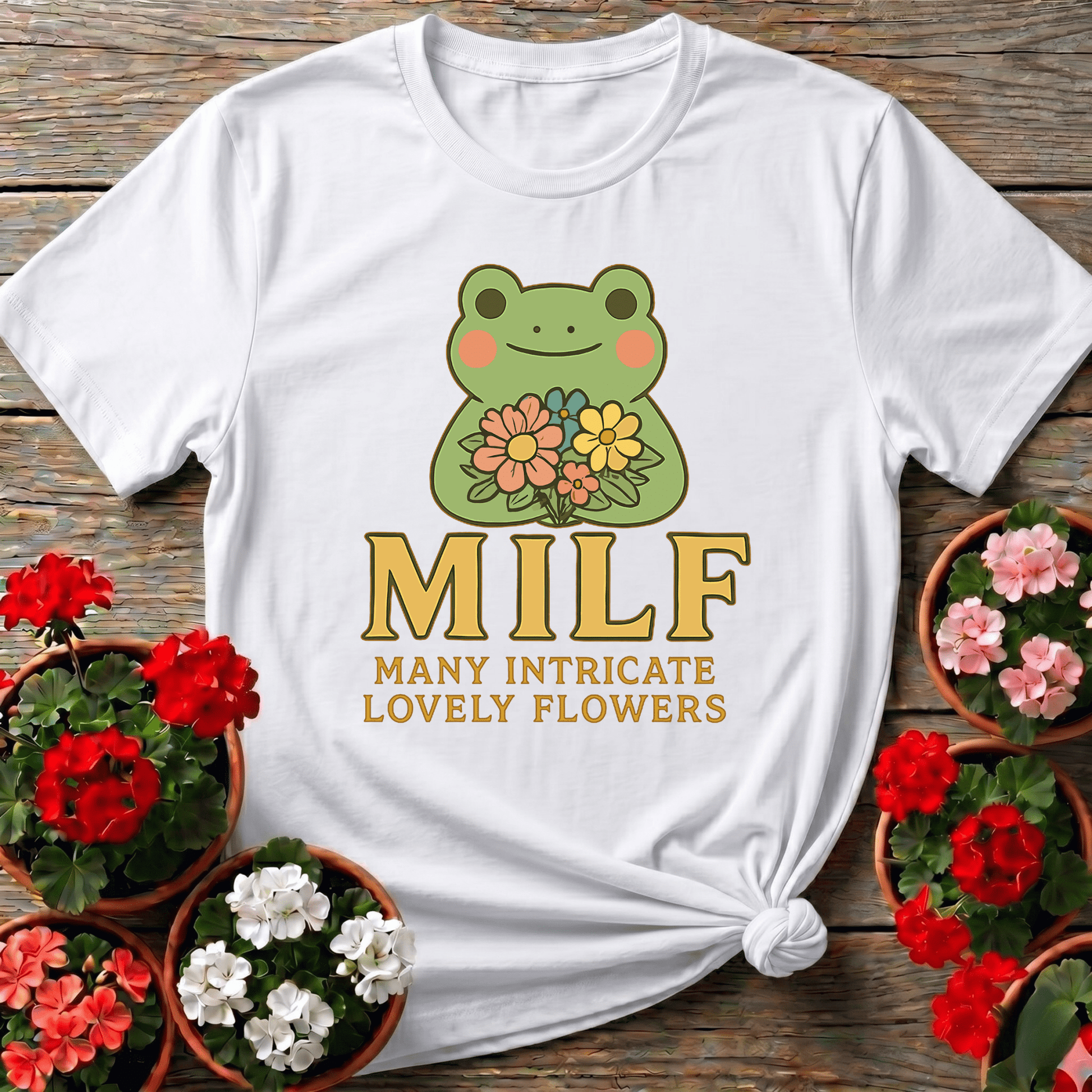 MILF Many Intricate Lovely Flowers Retro Pun Tee - GardeningTshirts