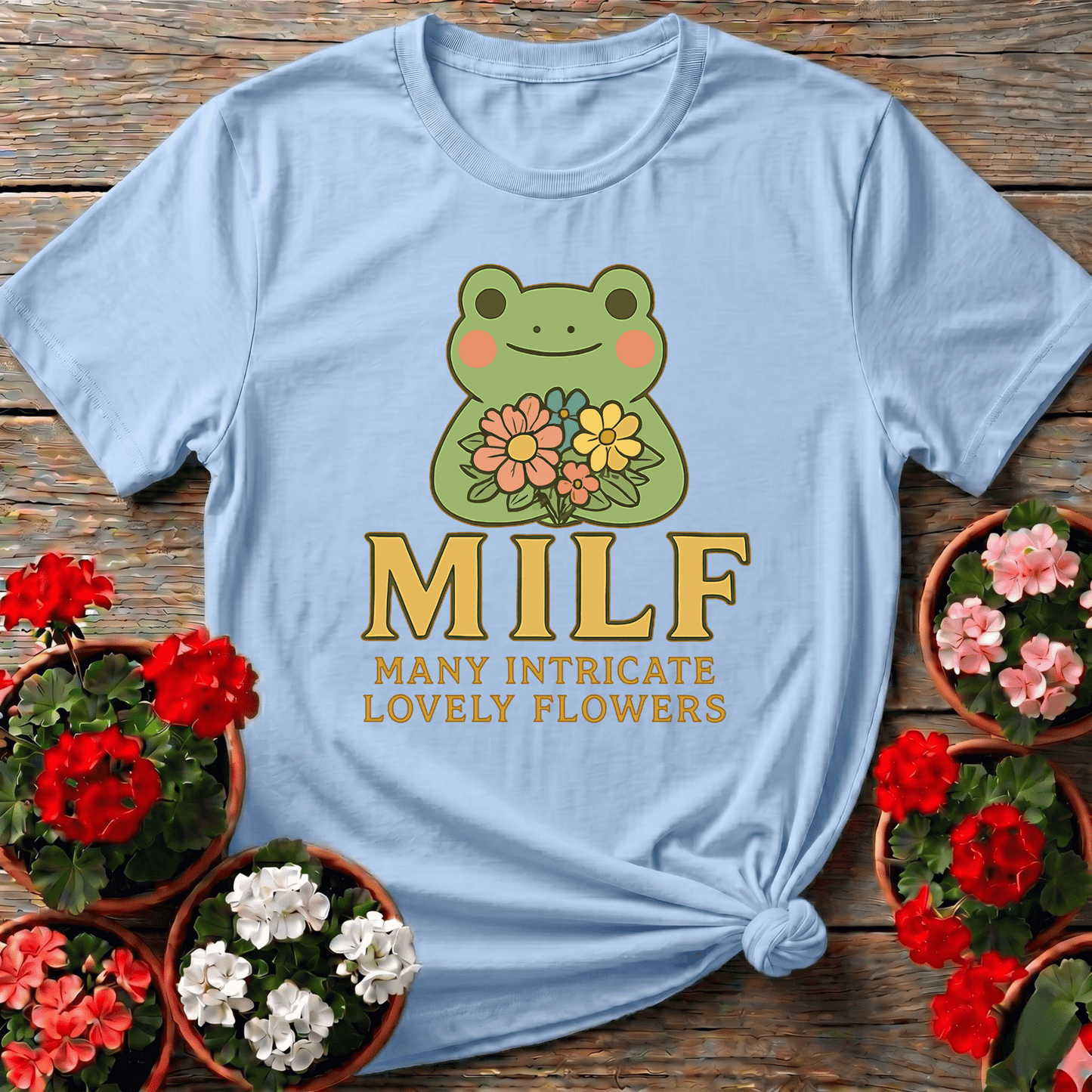 MILF Many Intricate Lovely Flowers Retro Pun Tee - GardeningTshirts