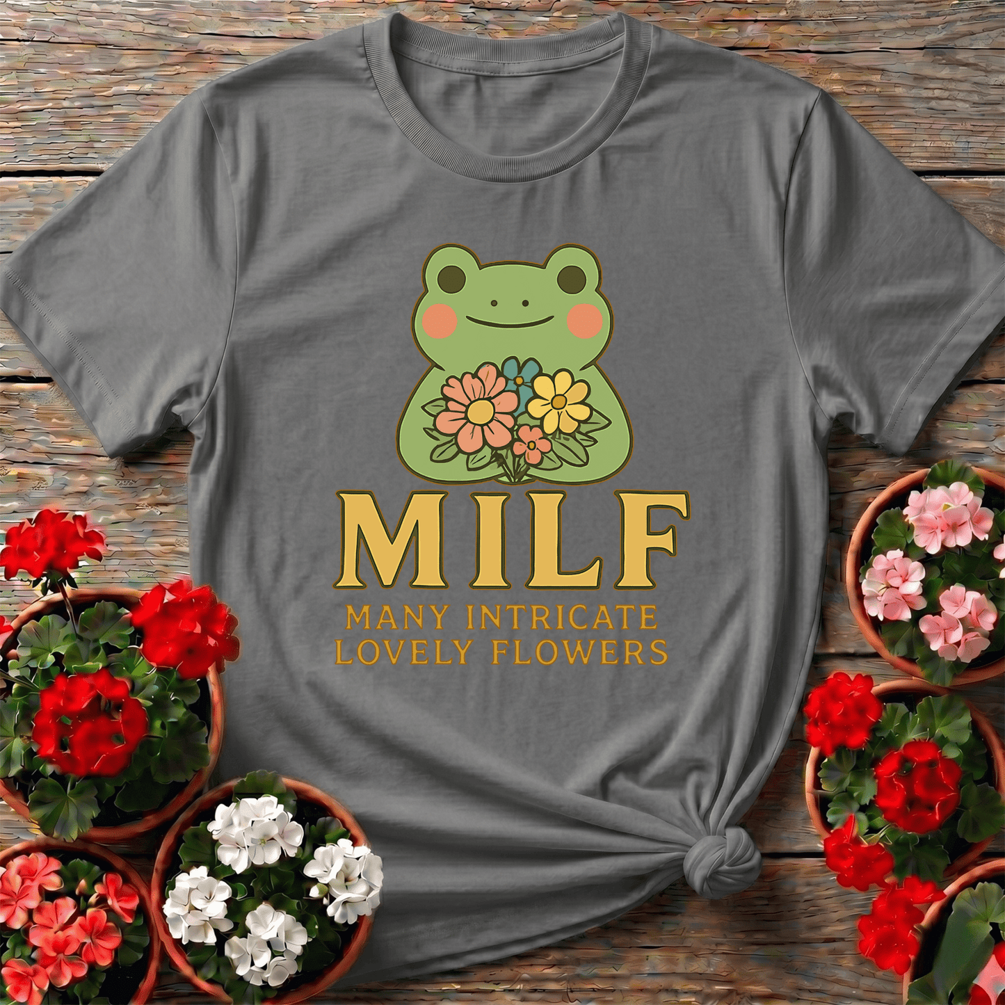 MILF Many Intricate Lovely Flowers Retro Pun Tee - GardeningTshirts