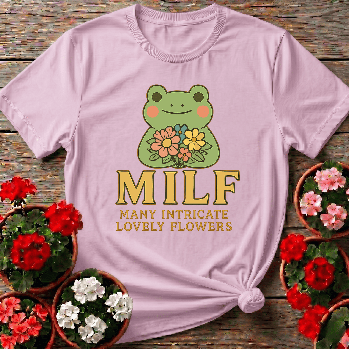 MILF Many Intricate Lovely Flowers Retro Pun Tee - GardeningTshirts