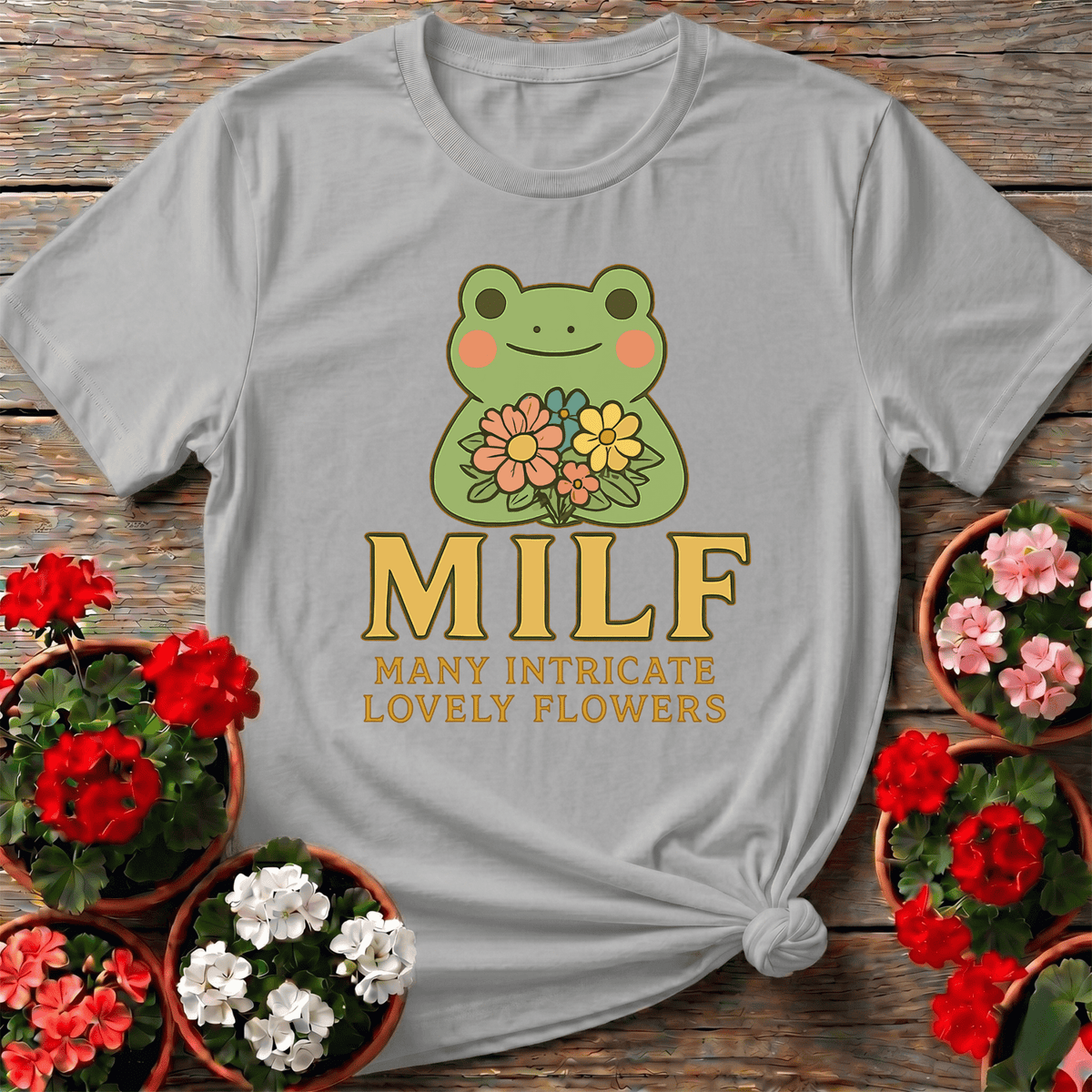 MILF Many Intricate Lovely Flowers Retro Pun Tee - GardeningTshirts
