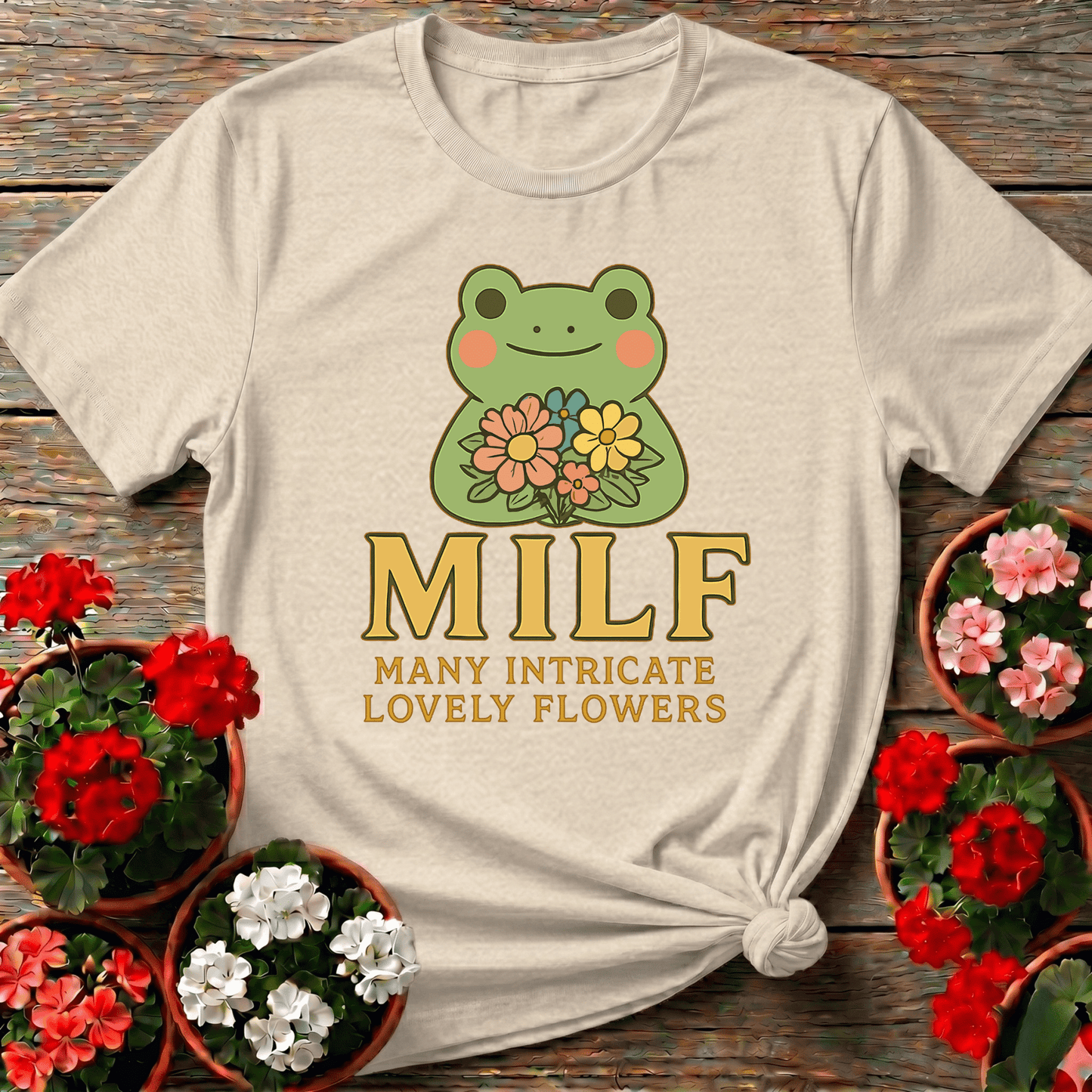 MILF Many Intricate Lovely Flowers Retro Pun Tee - GardeningTshirts