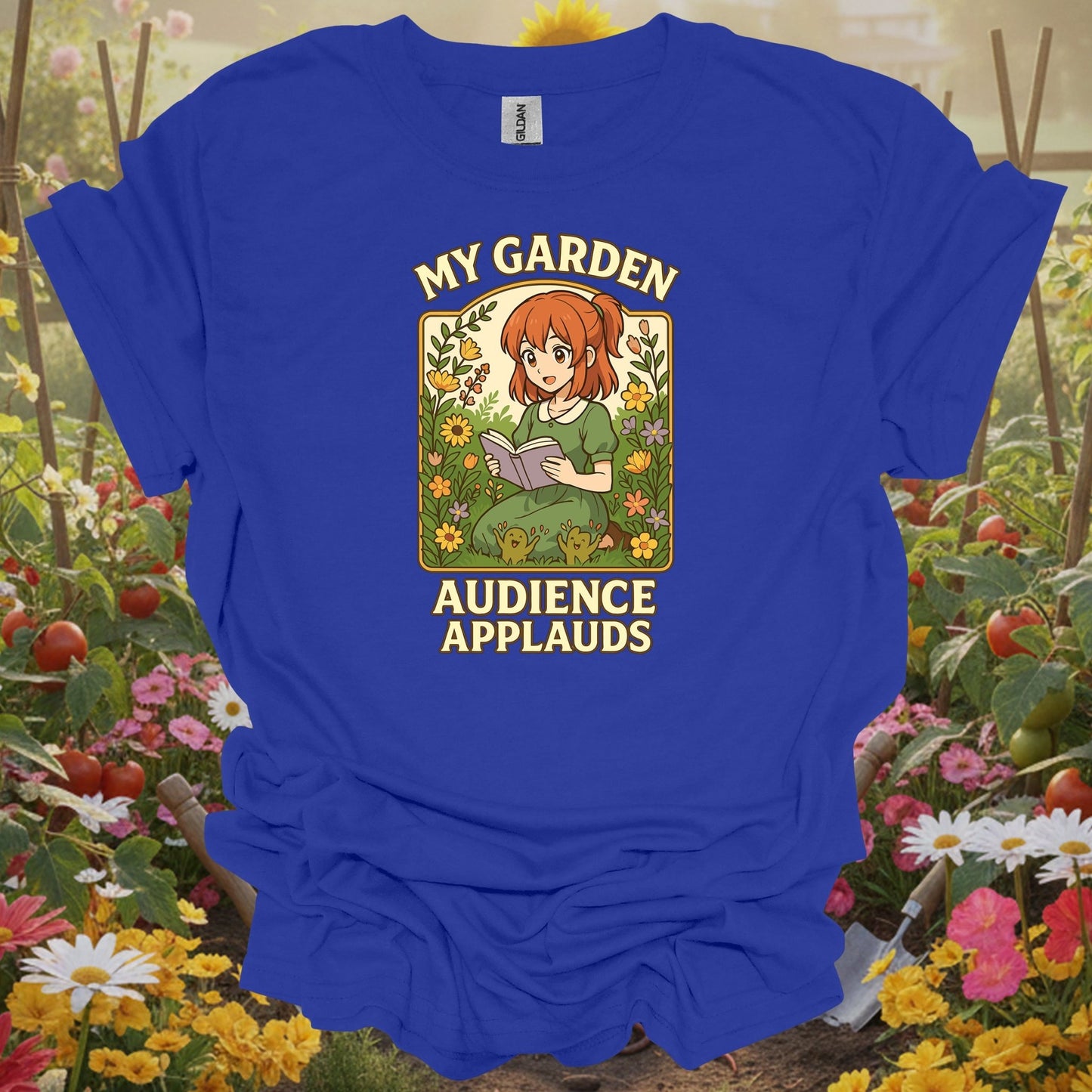 Royal tshirt showing acknowledge your botanical performance with this beautiful anime-inspired design for garden club members meeting fellow enthusiasts