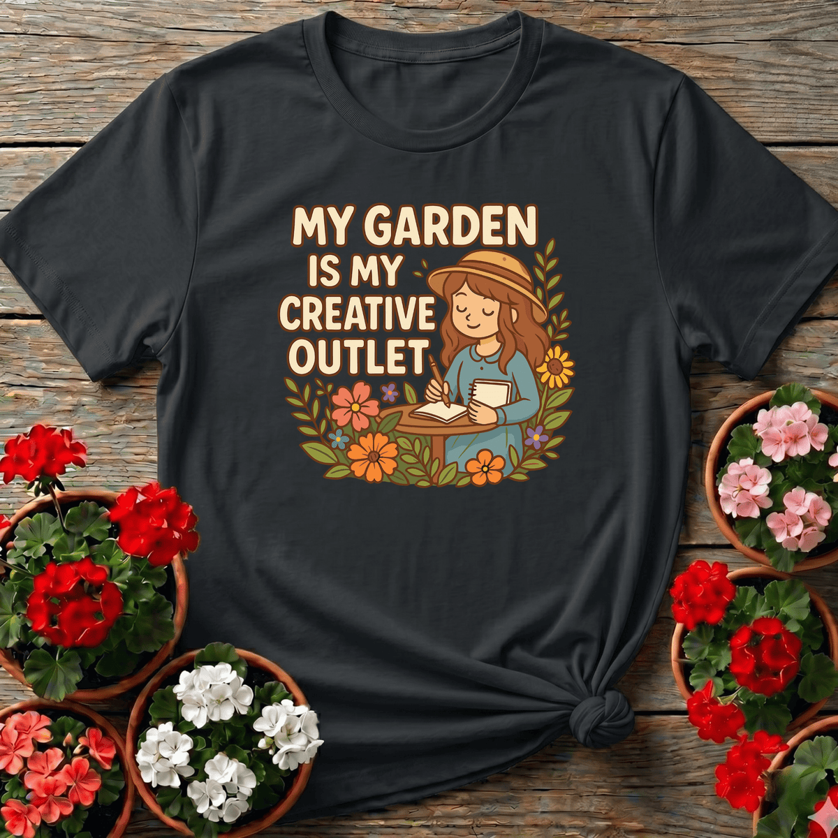 My Garden Is My Creative Outlet Gardening T-Shirt - GardeningTshirts