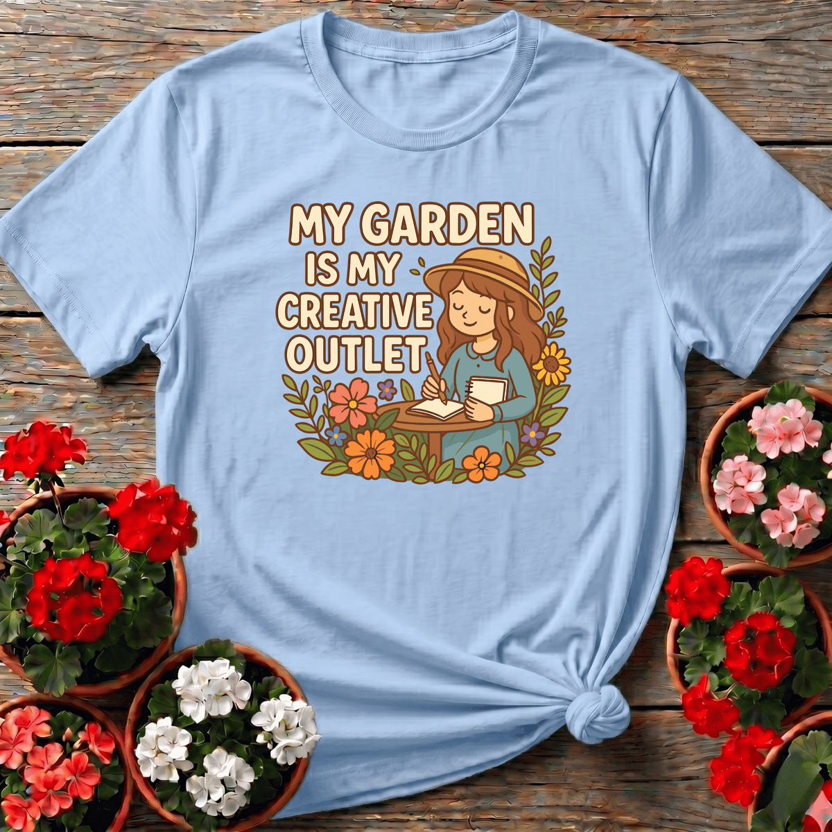 My Garden Is My Creative Outlet Gardening T-Shirt - GardeningTshirts