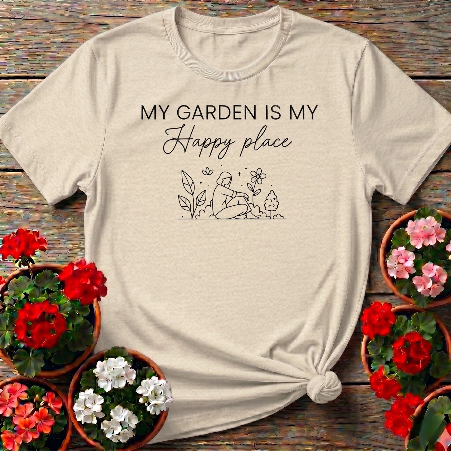 My Garden Is My Happy Place Tee - GardeningTshirts