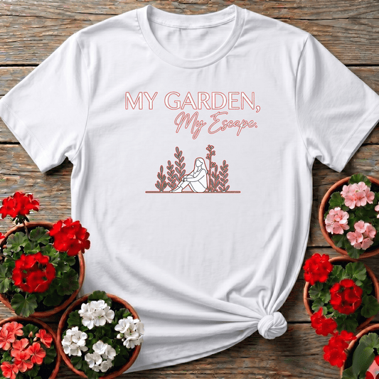My Garden My Escape Gardening T-Shirt for Women - GardeningTshirts
