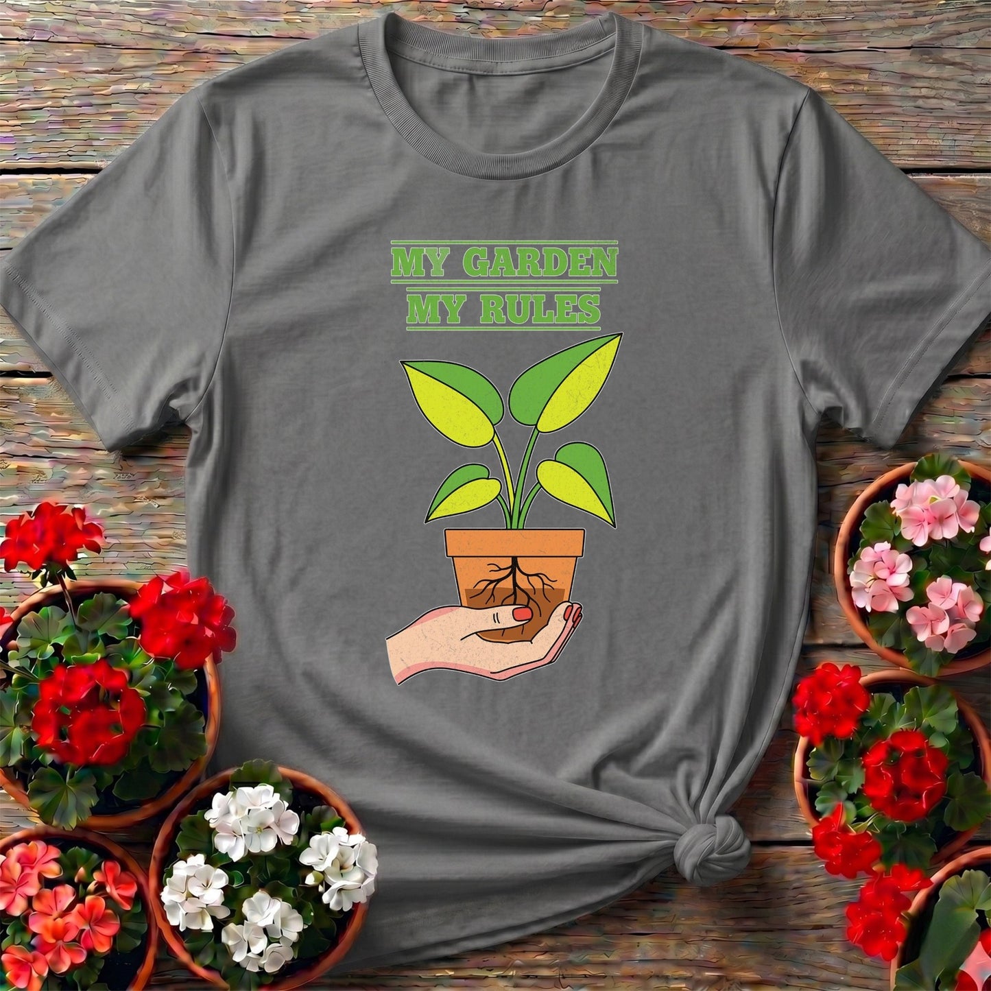 My Garden My Rules Bold Statement Gardening Tee - GardeningTshirts