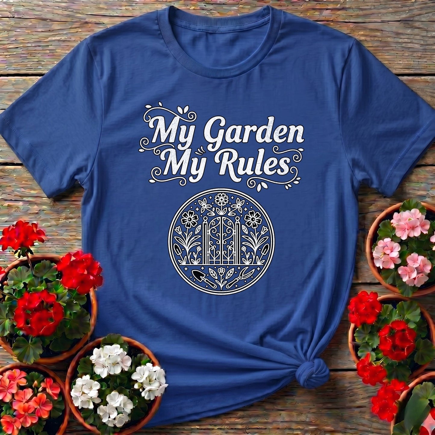 My Garden My Rules Botanical T-shirt - GardeningTshirts