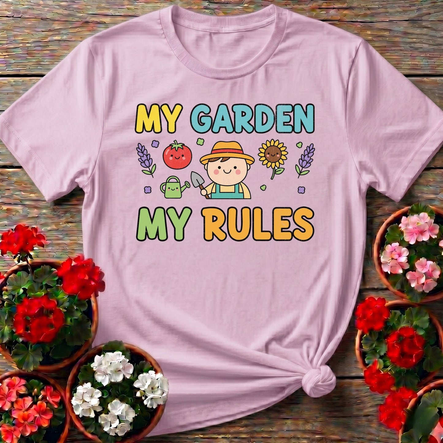 My Garden My Rules Cute Gardener T-shirt - GardeningTshirts