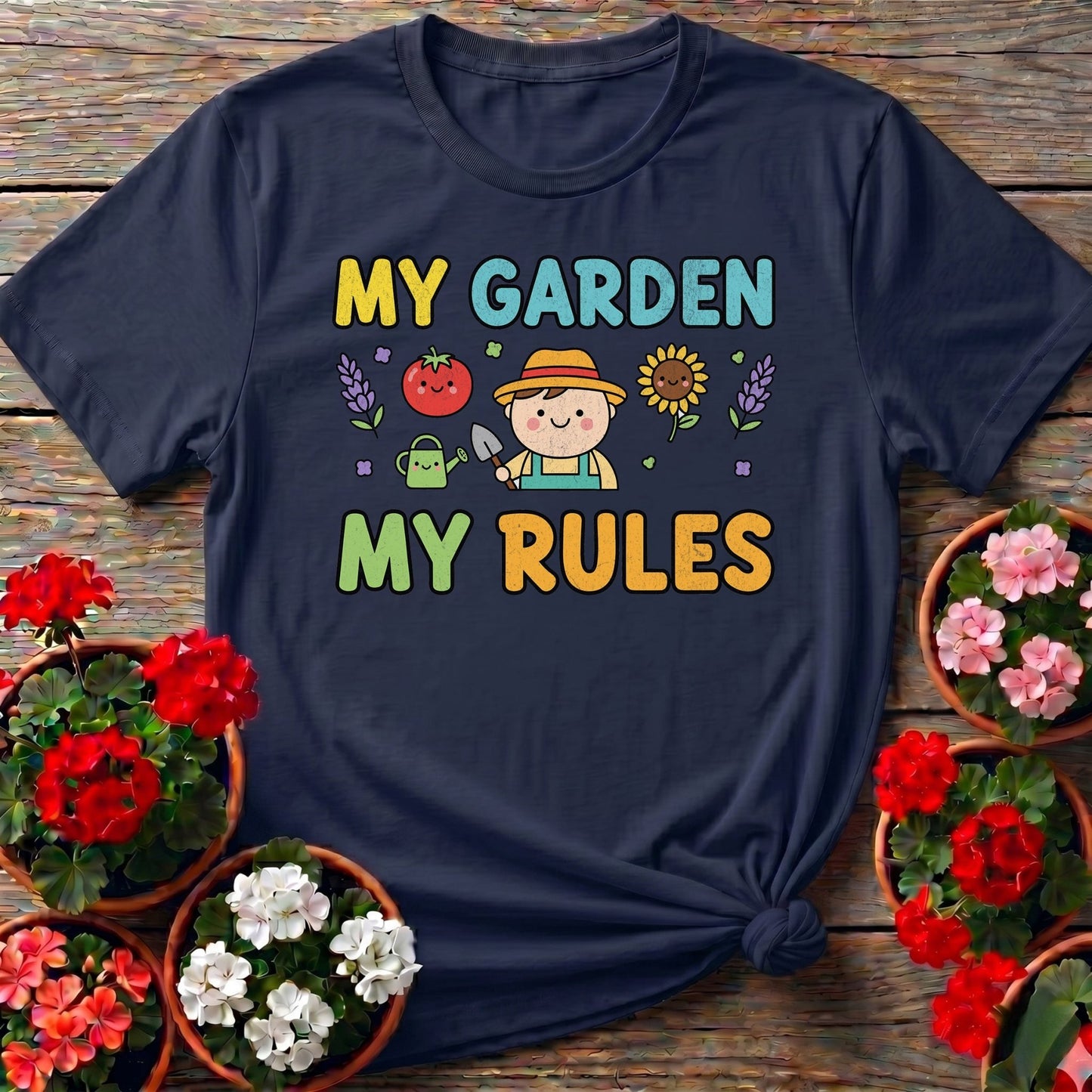 My Garden My Rules Cute Gardener T-shirt - GardeningTshirts