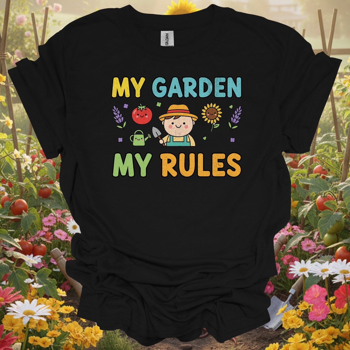 "My Garden My Rules" Cute Gardener T-Shirt - GardeningTshirts