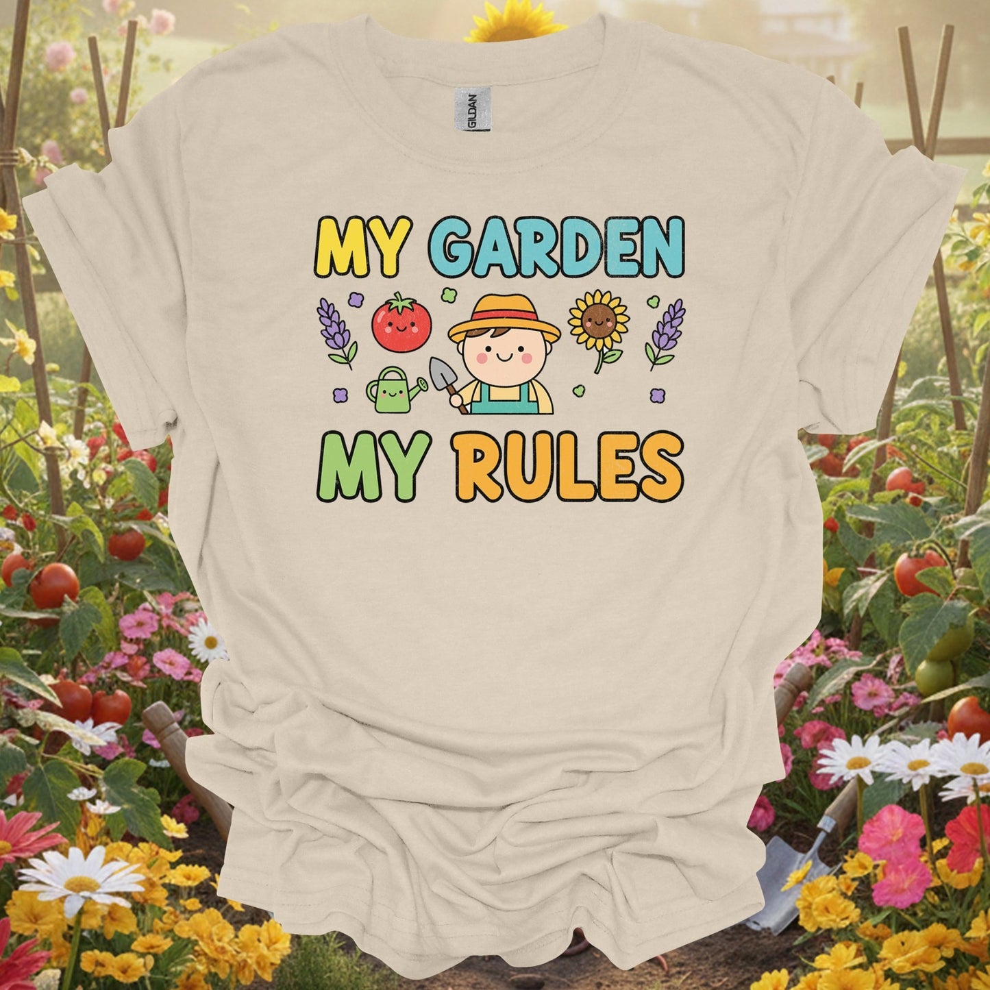 "My Garden My Rules" Cute Gardener T-Shirt - GardeningTshirts