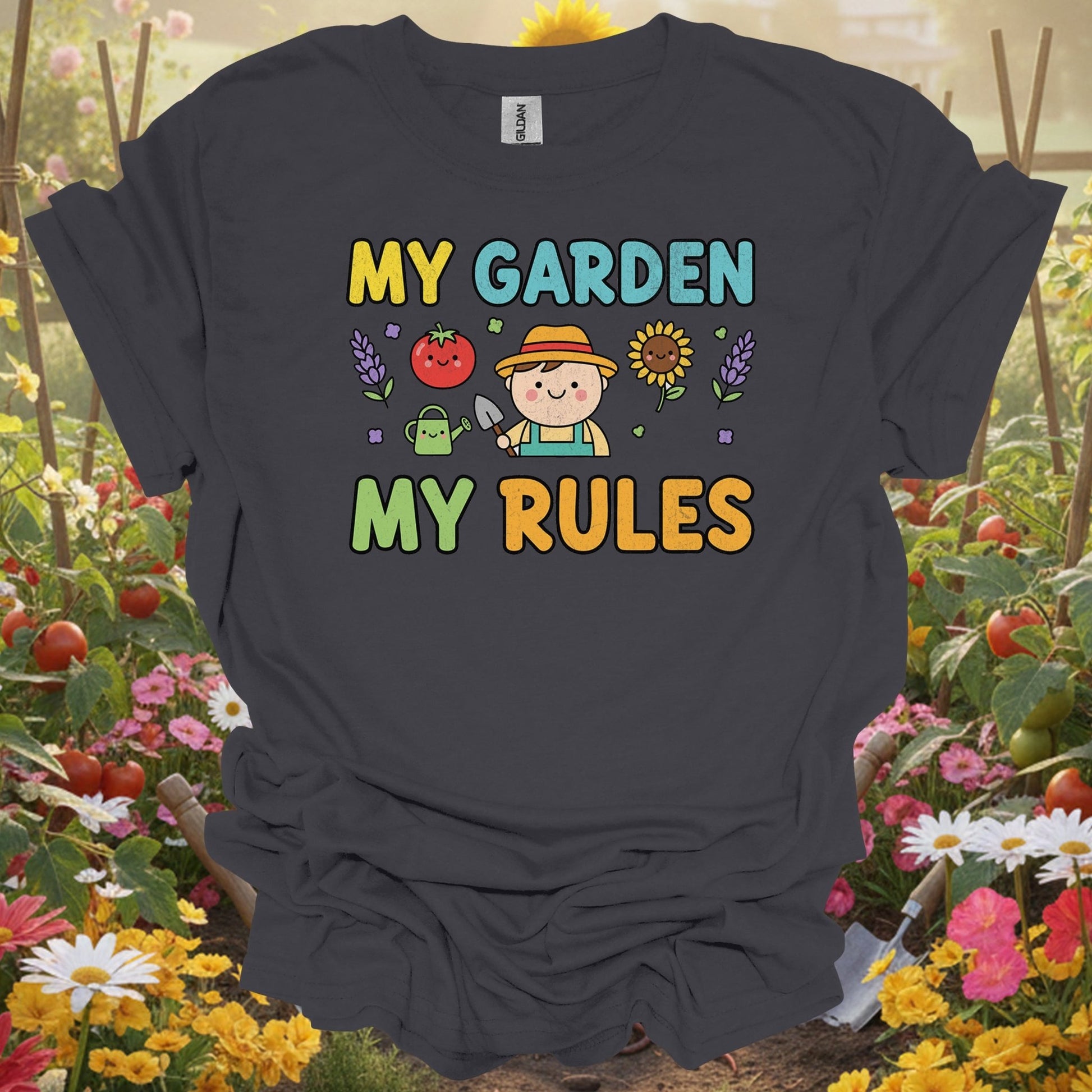 "My Garden My Rules" Cute Gardener T-Shirt - GardeningTshirts