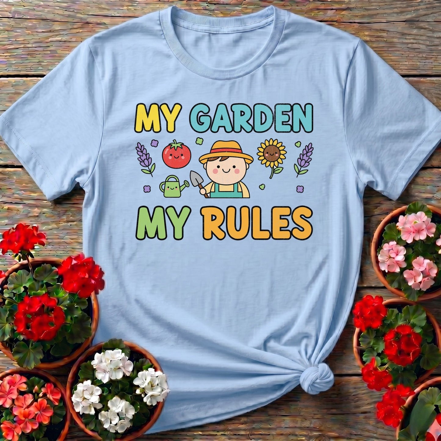 My Garden My Rules Cute Gardener T-shirt - GardeningTshirts