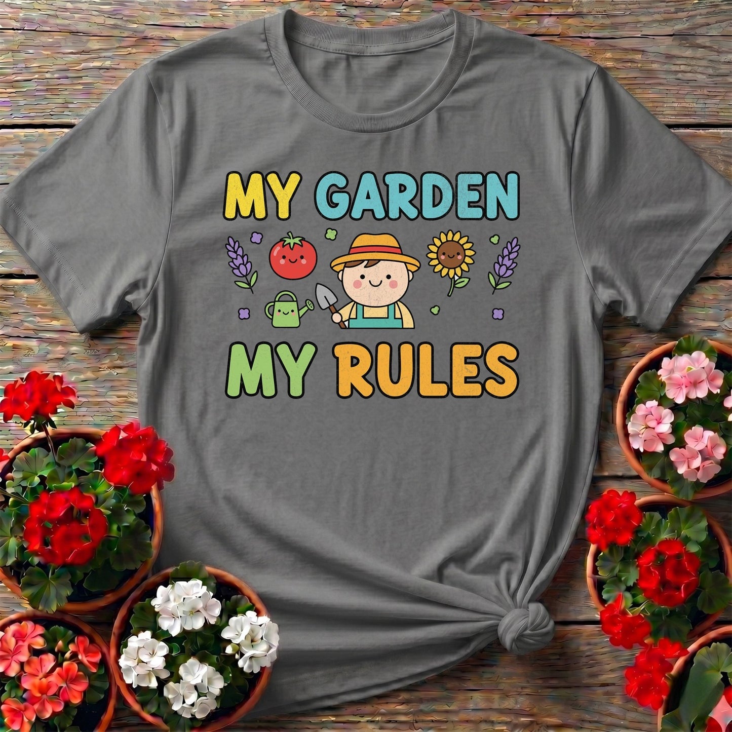 My Garden My Rules Cute Gardener T-shirt - GardeningTshirts