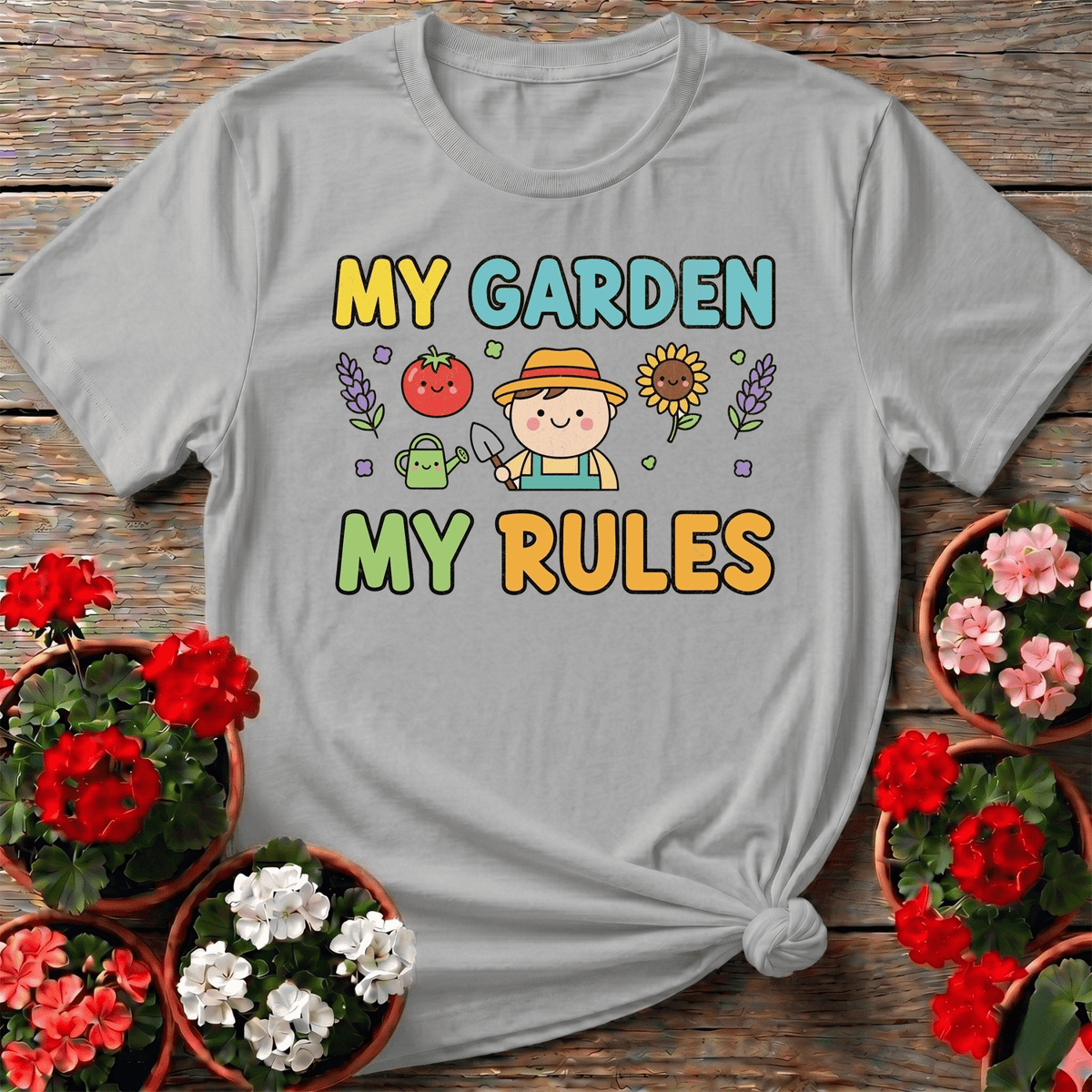 My Garden My Rules Cute Gardener T-shirt - GardeningTshirts