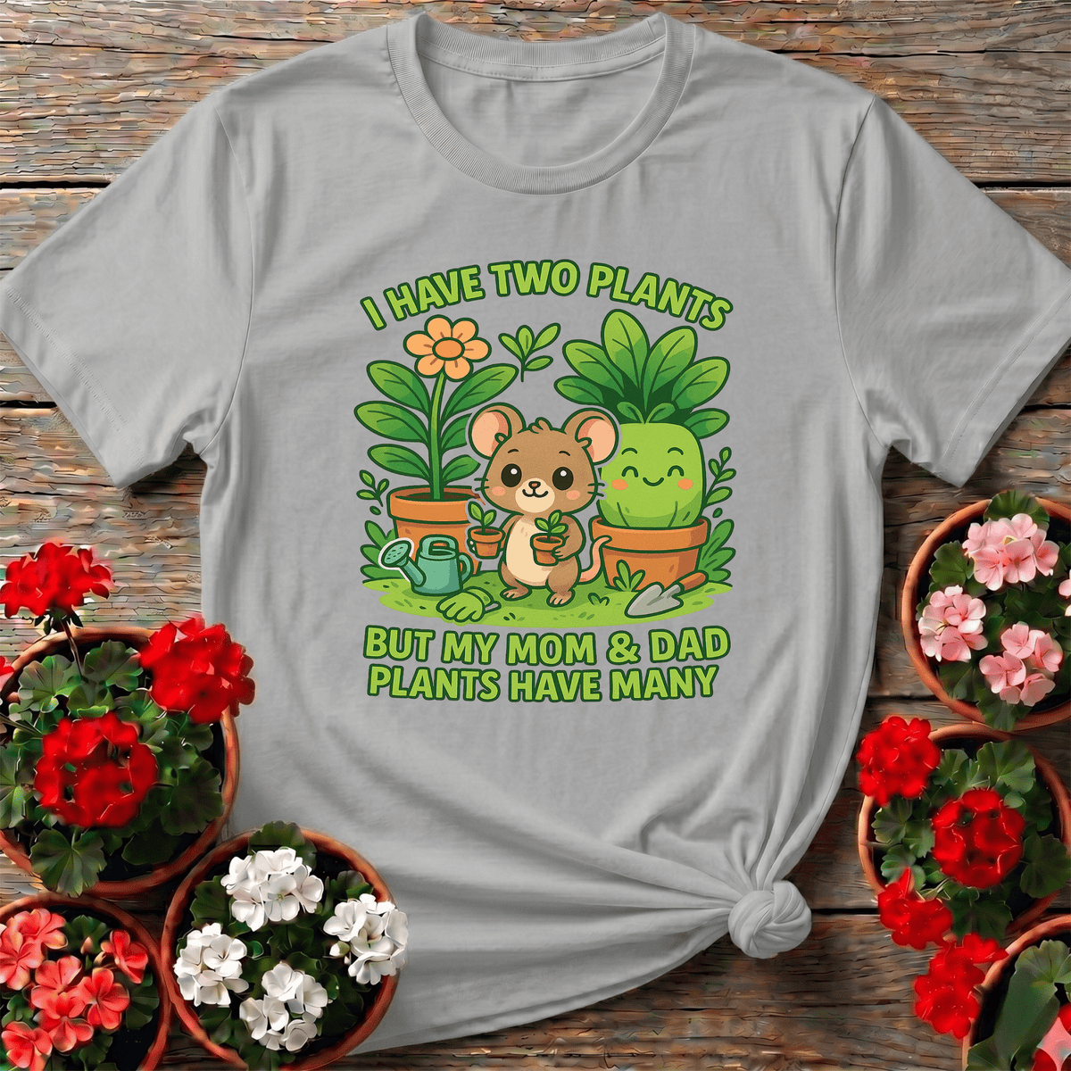 My Parents Plants Have Many Cute Mouse T-shirt - GardeningTshirts