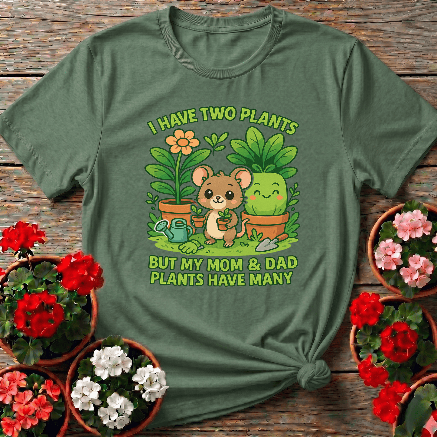 My Parents Plants Have Many Cute Mouse T-shirt - GardeningTshirts