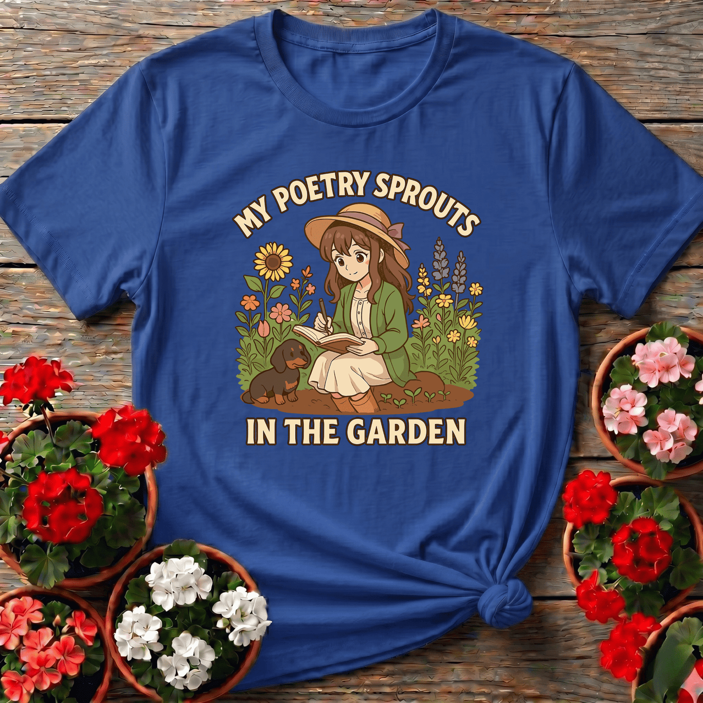 My Poetry Sprouts In The Garden Anime T-shirt - GardeningTshirts