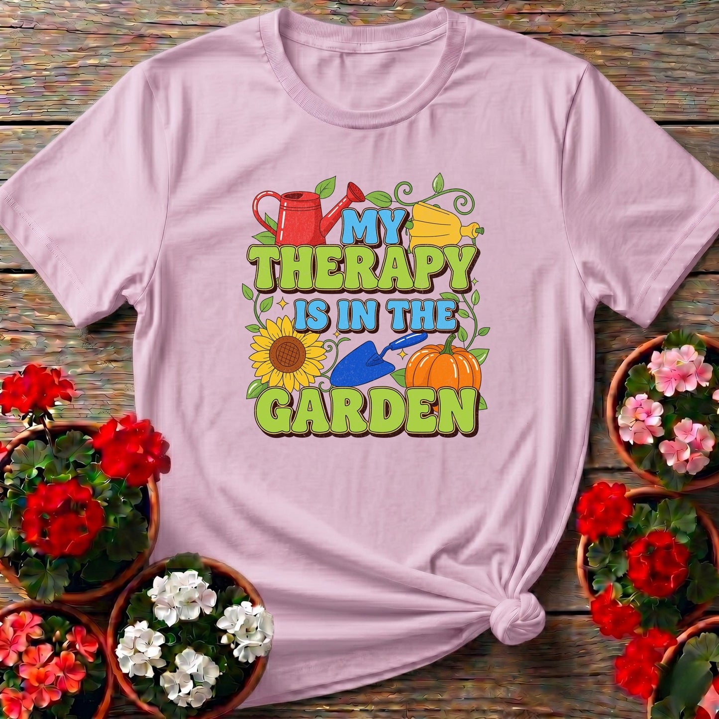 My Therapy Is In The Garden T-shirt - GardeningTshirts