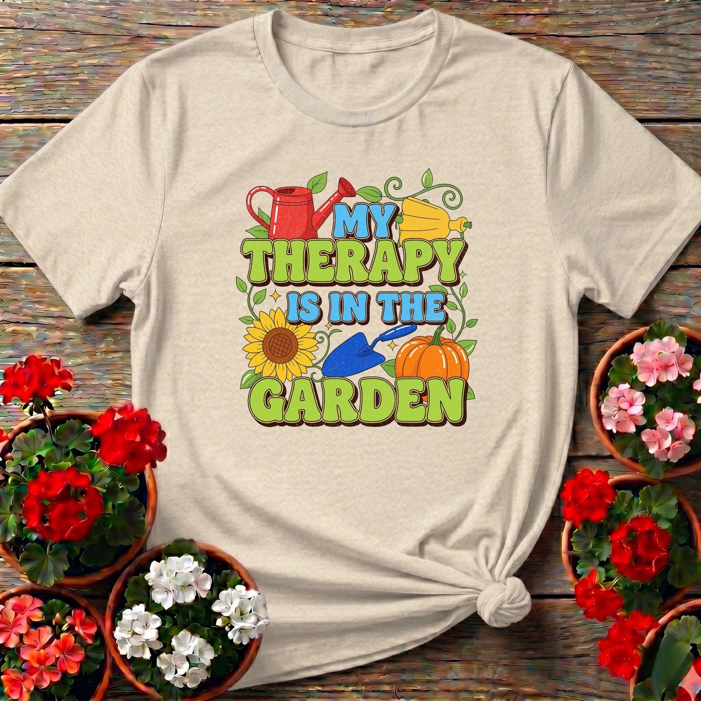 My Therapy Is In The Garden T-shirt - GardeningTshirts