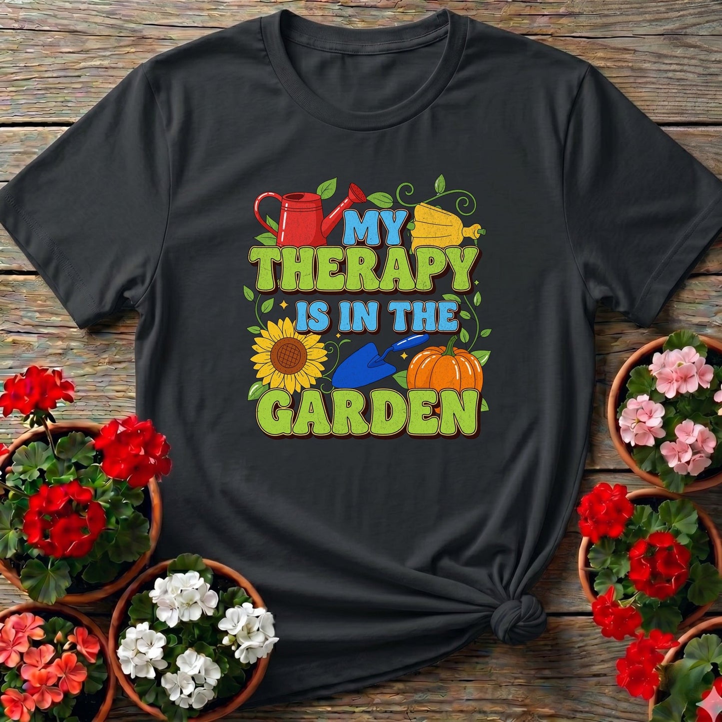My Therapy Is In The Garden T-shirt - GardeningTshirts