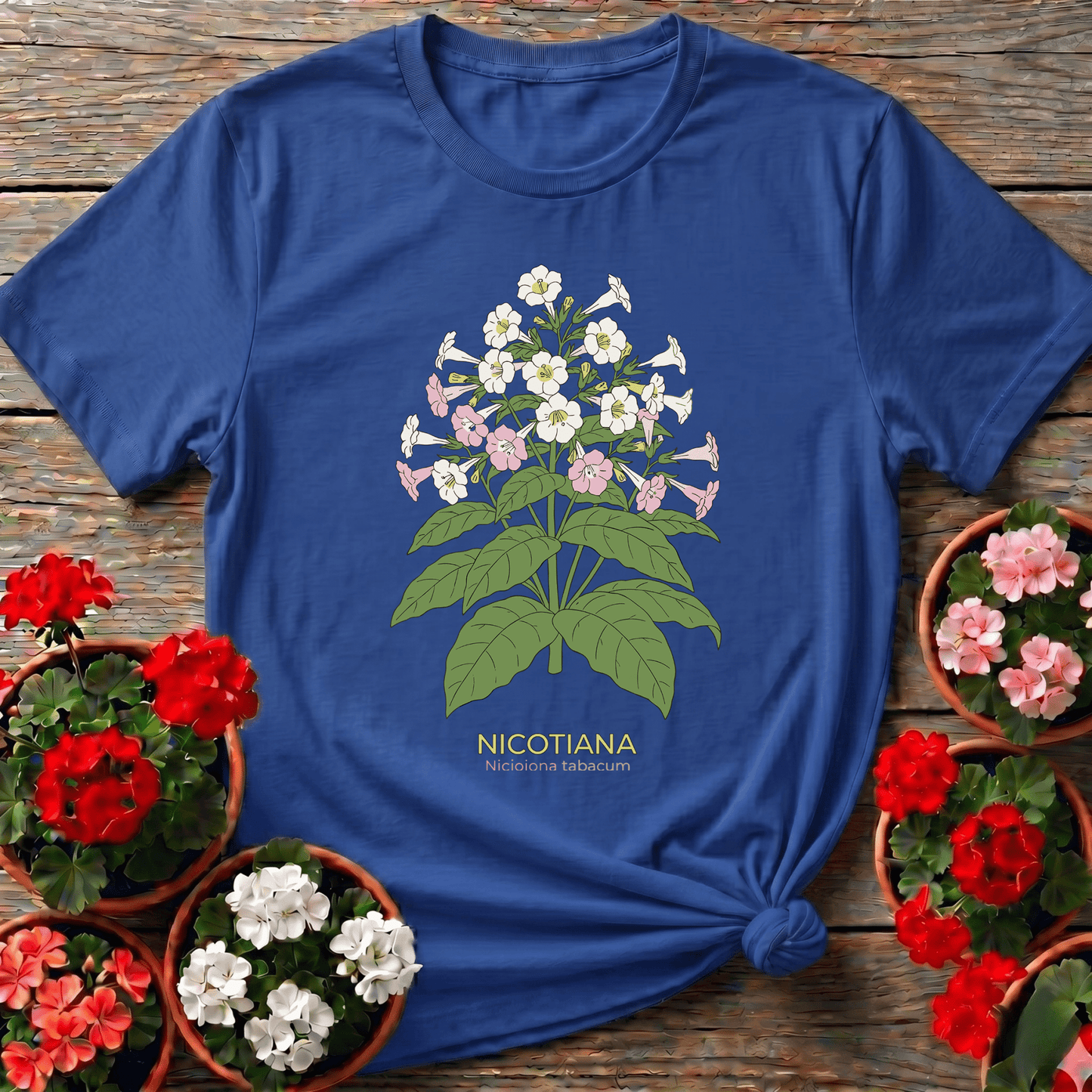 Nicotiana Flowering Tobacco Plant Botanical Garden Shirt - GardeningTshirts