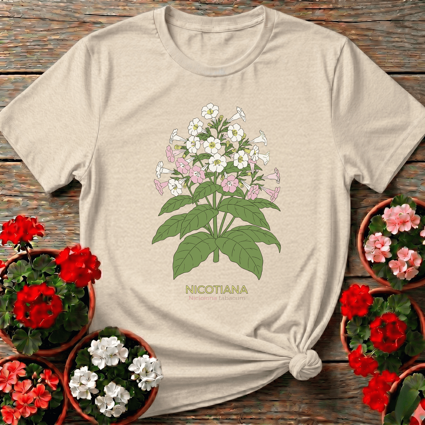 Nicotiana Flowering Tobacco Plant Botanical Garden Shirt - GardeningTshirts