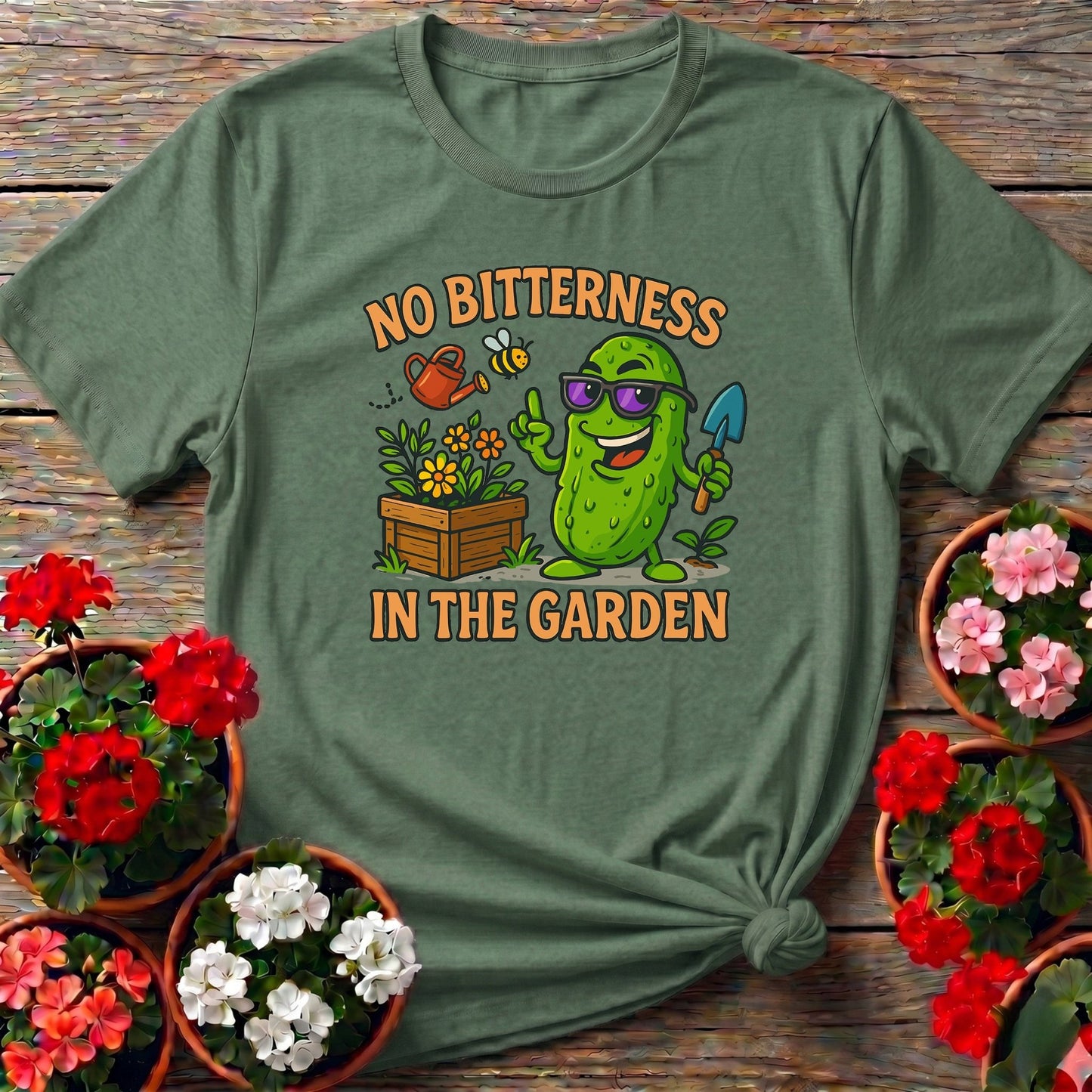 No Bitterness In The Garden Funny Pickle T-shirt - GardeningTshirts