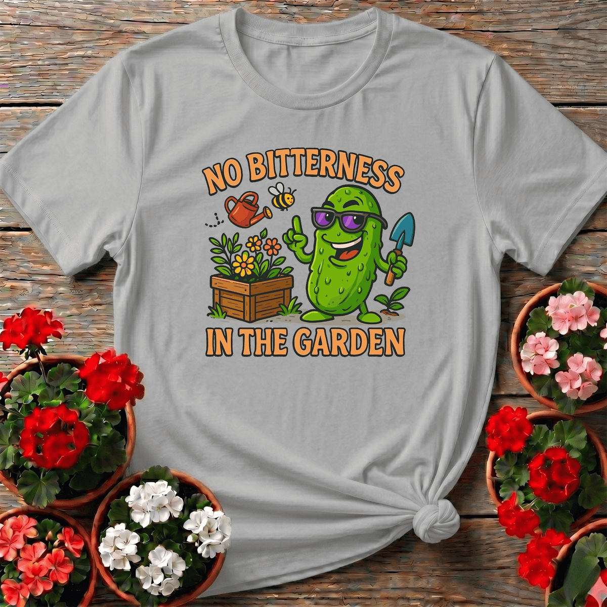 No Bitterness In The Garden Funny Pickle T-shirt - GardeningTshirts